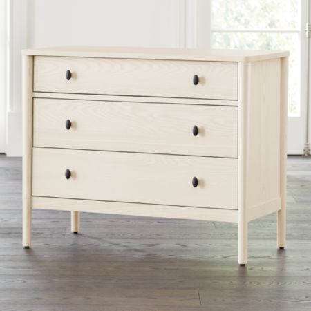 Gia Cream Ash 3 Drawer Chest Reviews Crate And Barrel