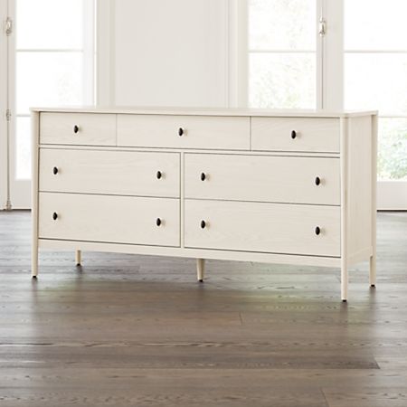 Gia Cream Ash 7 Drawer Dresser Reviews Crate And Barrel