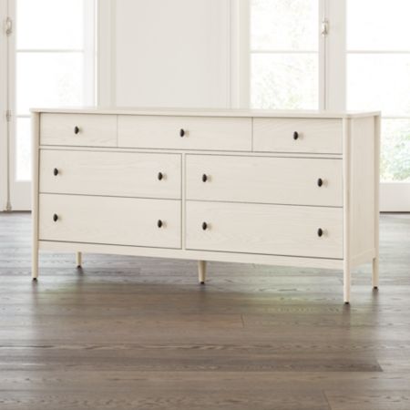 Gia Cream Ash 7 Drawer Dresser Reviews Crate And Barrel