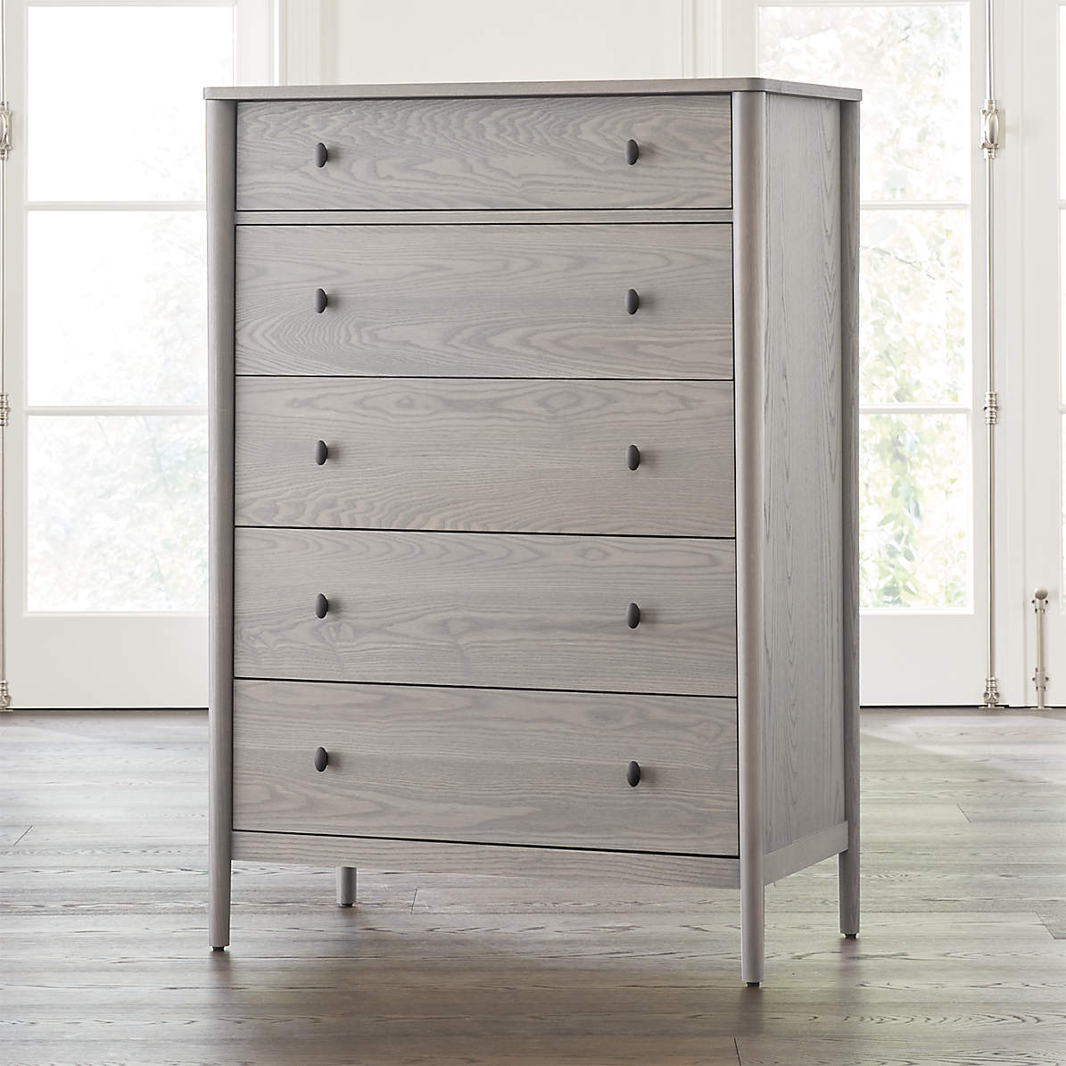 Gia Dove Ash 5 Drawer Dresser Crate And Barrel