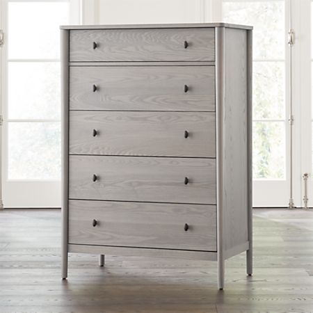 Gia Dove Ash 5 Drawer Dresser Reviews Crate And Barrel
