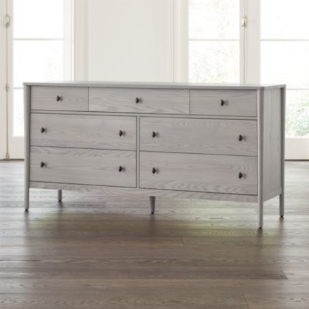 Gia Dove Ash 7 Drawer Dresser Reviews Crate And Barrel