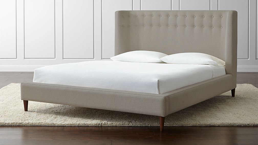 Cb2 Free Shipping >> Gia Upholstered Queen Bed + Reviews | Crate and Barrel Cb2 Free Shipping >> Gia Upholstered Queen Bed + Reviews | Crate and Barrel