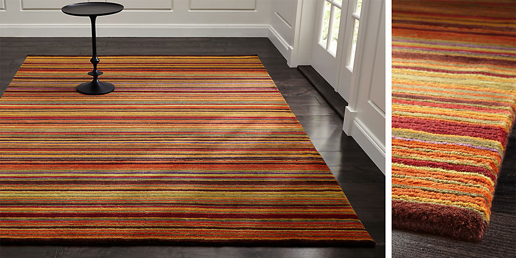 Gianni Rust Hand Knotted Wool Rug