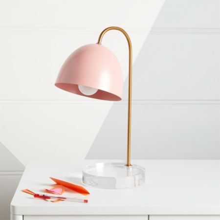 Glam Pink And Gold Table Lamp Reviews Crate And Barrel