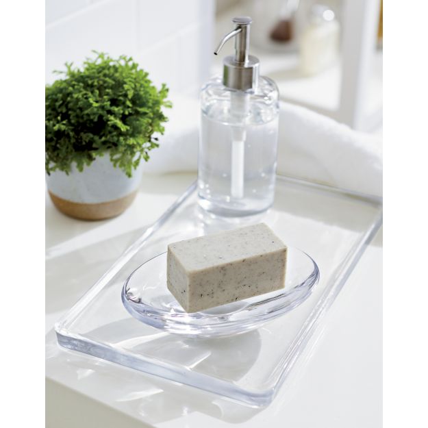 Glass Vanity Tray in Bath Accessories + Reviews Crate and Barrel