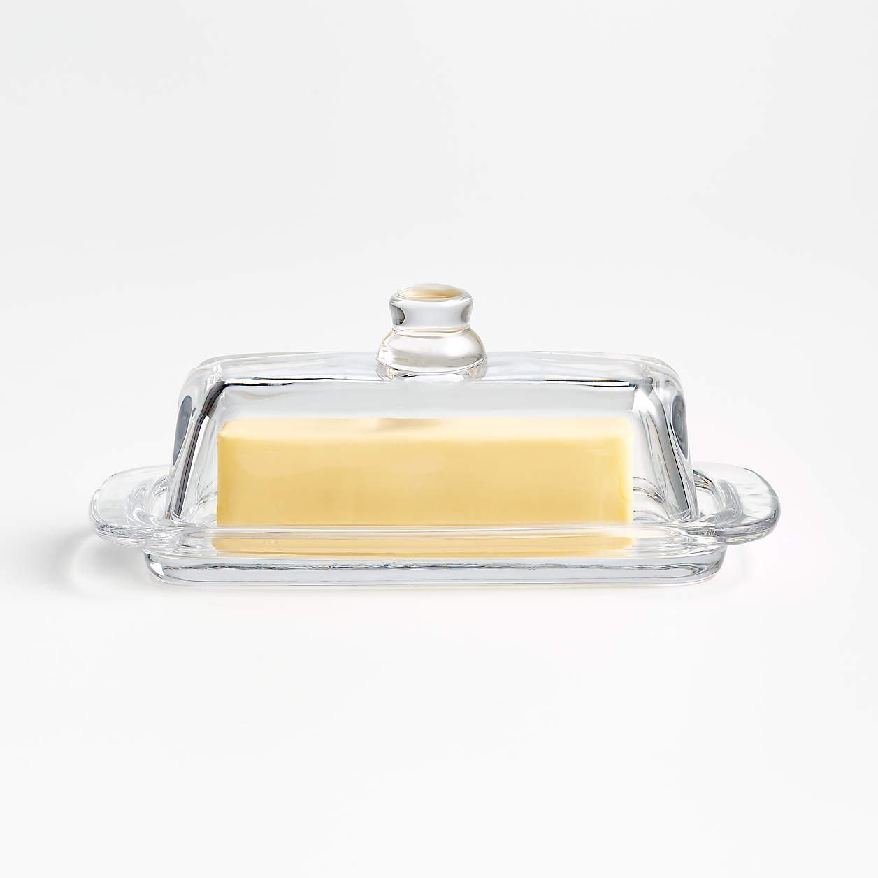 Glass Butter Dish + Reviews Crate and Barrel Canada