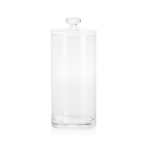 Extra Extra Large Glass Canister in Bath Accessories | Crate and Barrel