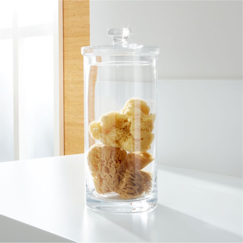 Extra Extra Large Glass Canister Reviews Crate And Barrel