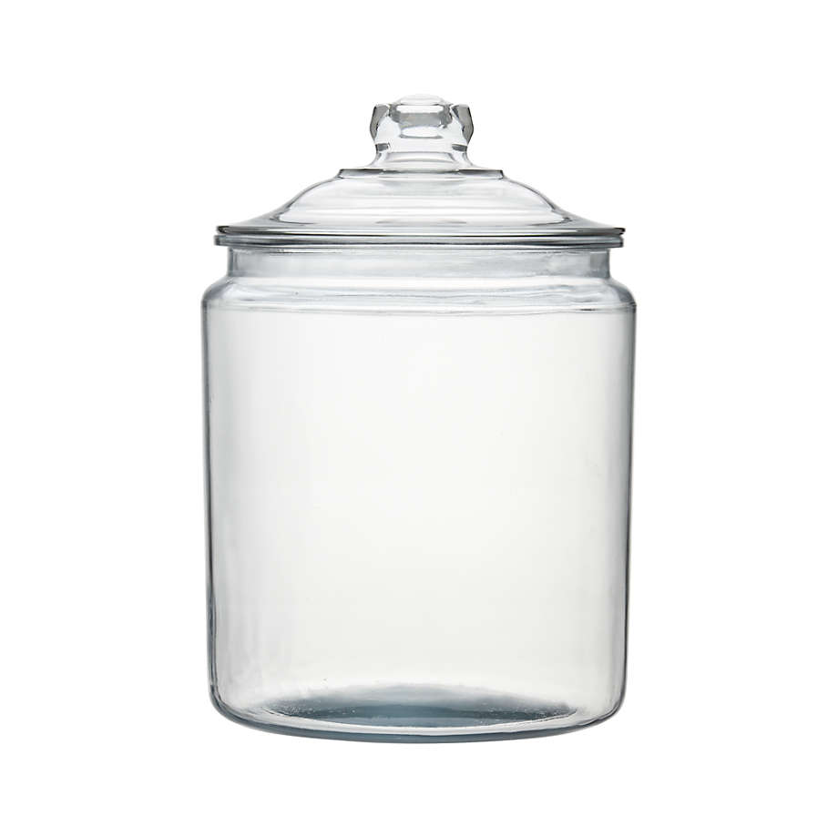 glass cookie jars with lids