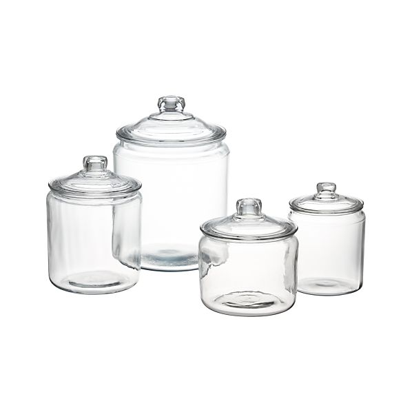 Heritage Hill Gl Jars With Lids Crate And Barrel Heritage Hill Gl Jars With Lids