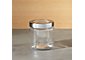Extra Small Glass Storage Canister with Stainless Steel Lid