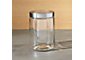 Small Glass Storage Canister with Stainless Steel Lid