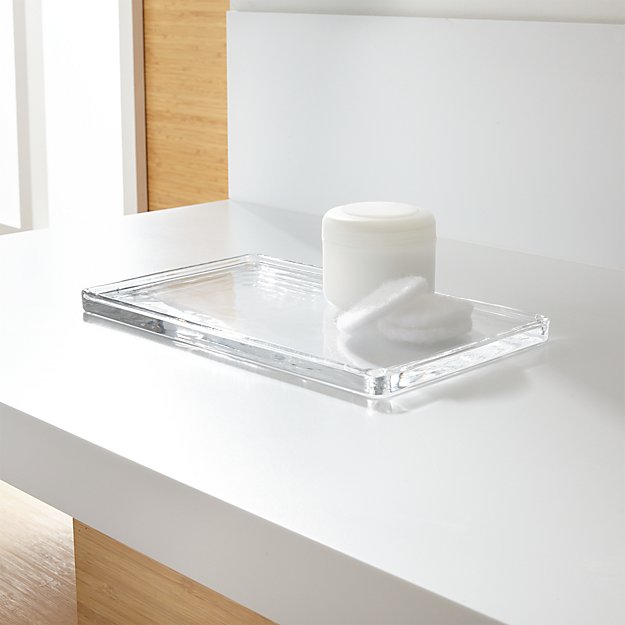 Gl Bathroom Accessories Set Of 3 Crate And Barrel