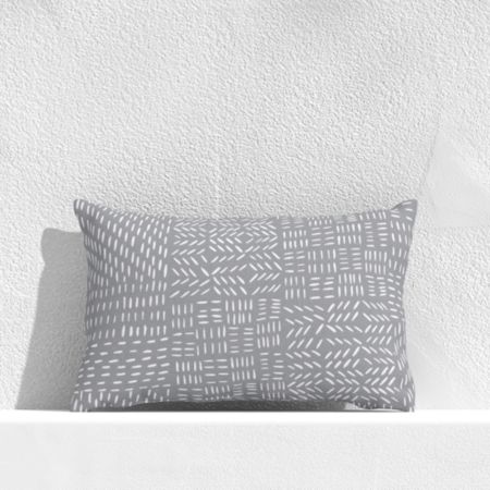 Global Marks Grey 20 X13 Outdoor Pillow Crate And Barrel