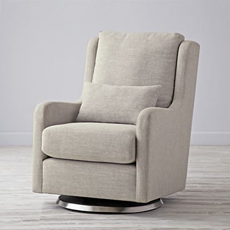 Milo Grey Glider Chair Reviews Crate And Barrel Canada