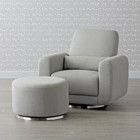 Babyletto Tuba Swivel Glider Chair And A Half And Ottoman Crate