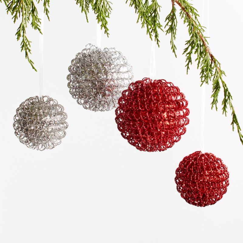 large silver ball ornaments