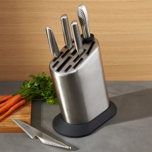 stanley rogers 6 piece knife block set