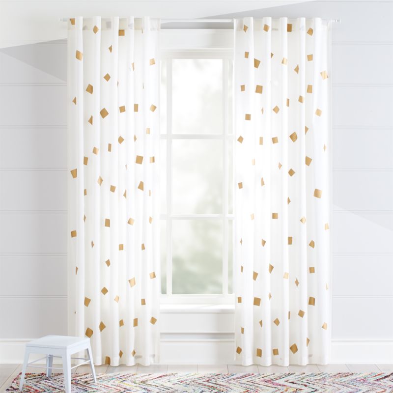 Gold Confetti Curtains Crate And Barrel