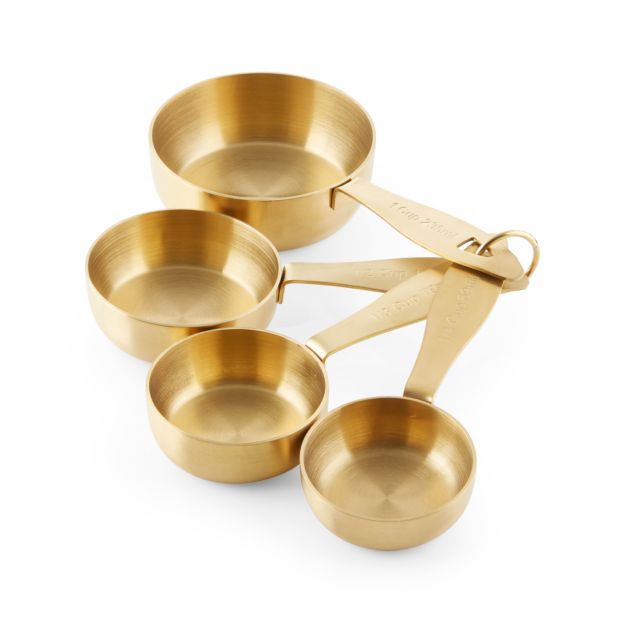 Gold Measuring Cups, Set of 4 + Reviews Crate and Barrel
