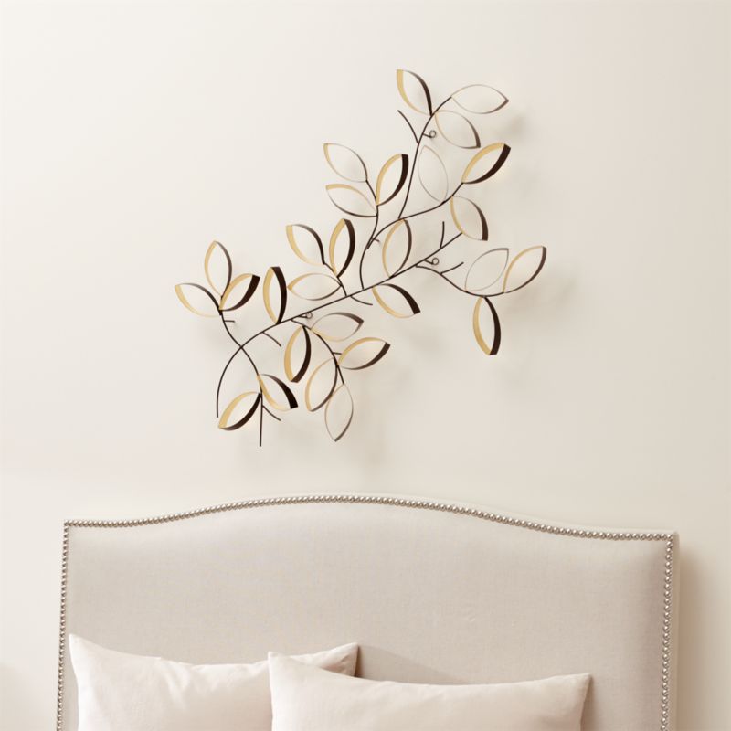 Golden Leaves Wall Art Crate and Barrel