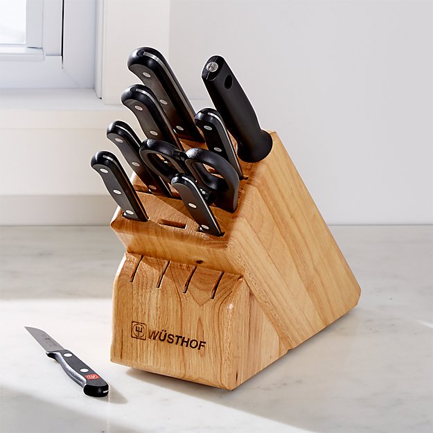 Wüsthof ® Gourmet 10Piece Knife Set Crate and Barrel