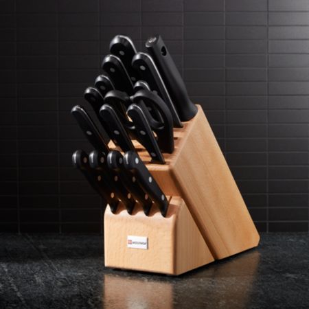Wusthof Gourmet 16 Piece Natural Wood Knife Block Set Reviews