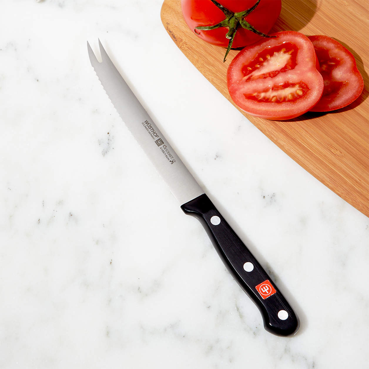 Wüsthof Gourmet 5" Tomato Knife + Reviews Crate and Barrel