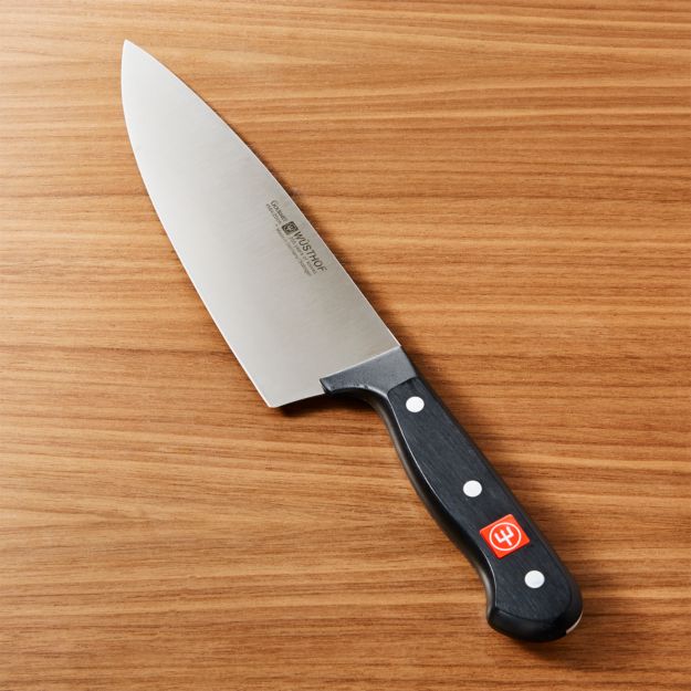 Wüsthof Gourmet Extra Wide 8" Chef's Knife + Reviews Crate and Barrel