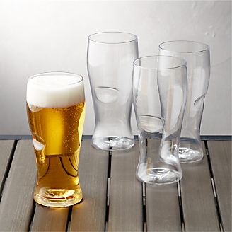 Govino ® Shatterproof Plastic Beer Glasses, Set of 4