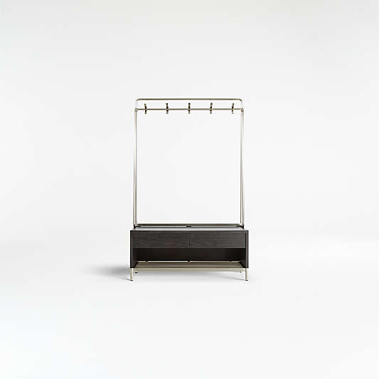 Entryway Benches with Storage Crate and Barrel