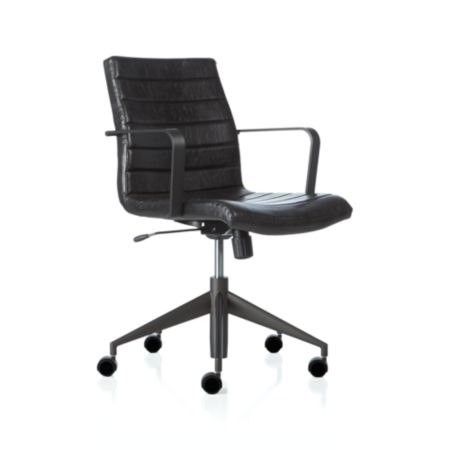 Graham Black Office Chair Reviews Crate And Barrel