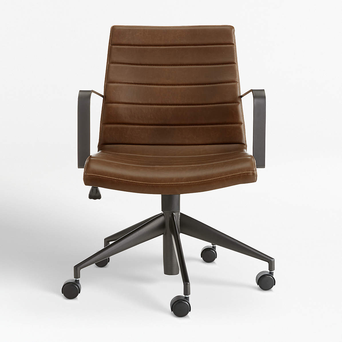 Brown Office Chair : Graham Brown Leather Desk Chair Reviews Crate And