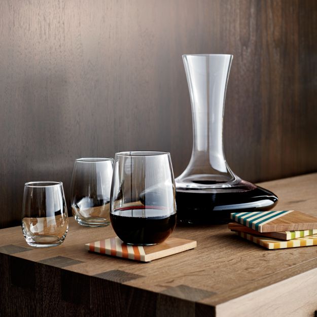 Stemless Wine Glasses Crate and Barrel