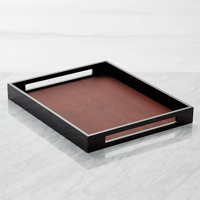 wood rectangle serving tray