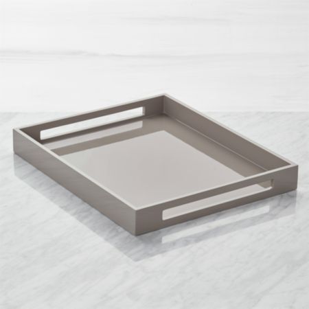 Grant Grey Serving Tray Reviews Crate And Barrel
