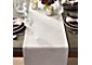 Grasscloth 90" White Table Runner