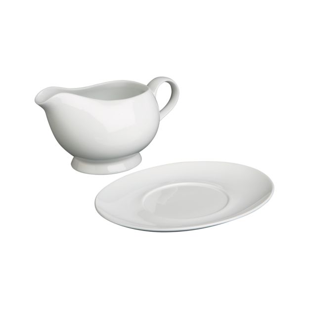 Gravy Boat with Saucer Crate and Barrel