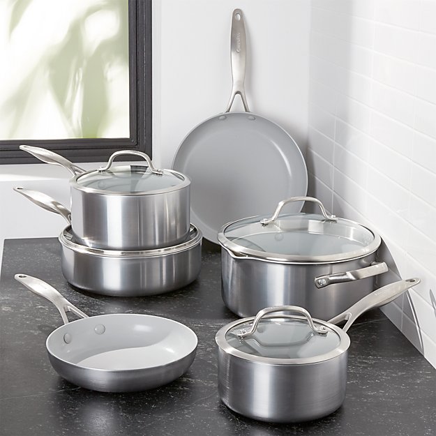 GreenPan ™ Venice Pro 10-Piece Cookware Set  Crate and Barrel