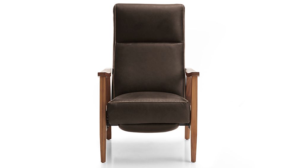 Greer Leather Power Recliner Crate and Barrel