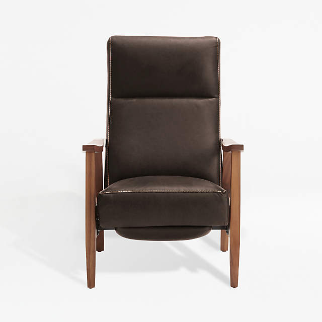 Greer Leather Wood Arm Power Recliner Reviews Crate And Barrel Canada - Leather Accent Chair With Wood Arms Greer Leather Wood Arm Power Recliner Reviews Crate And Barrel Canada - Leather Accent Chair With Wood Arms