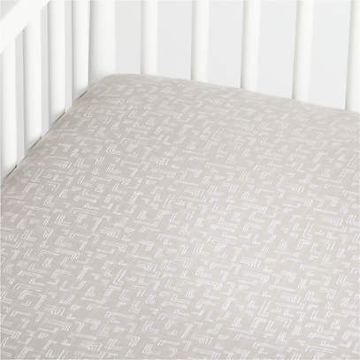 grey cotbed fitted sheets