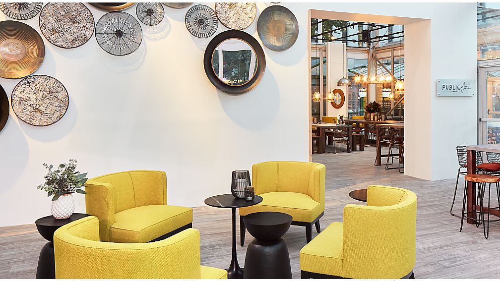 Nero Black Accent Table Crate and Barrel