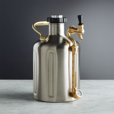 Ukeg 128 Oz Pressurized Growler For Craft Beer Stainless Steel Kitchen Dining Kegging Tools Theinstantsolutions Com