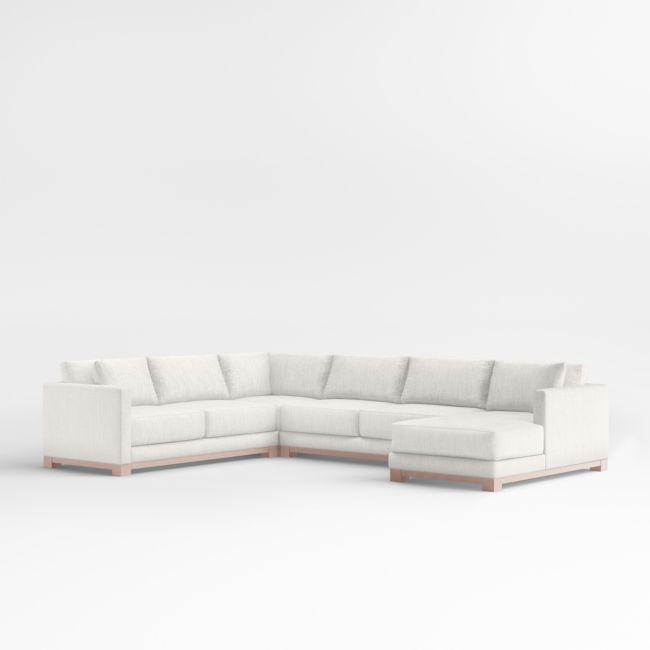 Customer Favorite Avondale Wood Leg 3 Piece Sectional Accuweather Shop