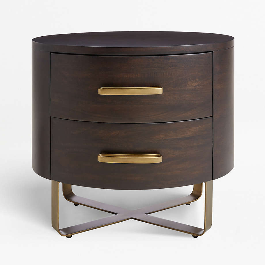 Gwen Wood and Metal Nightstand + Reviews Crate and ...