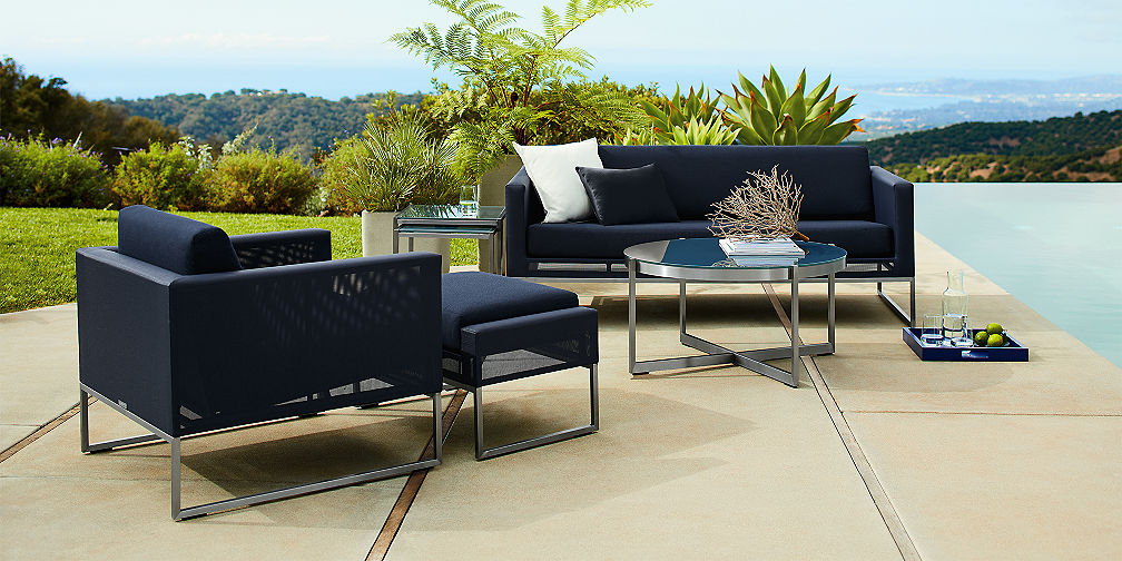 save money on outdoor furniture sets | crate and barrel