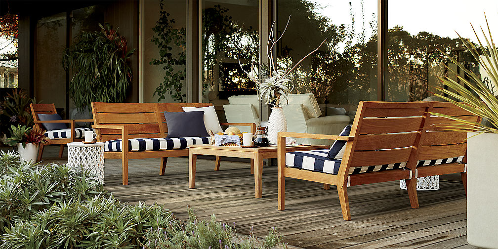 Outdoor Patio Lounge Furniture Crate And Barrel