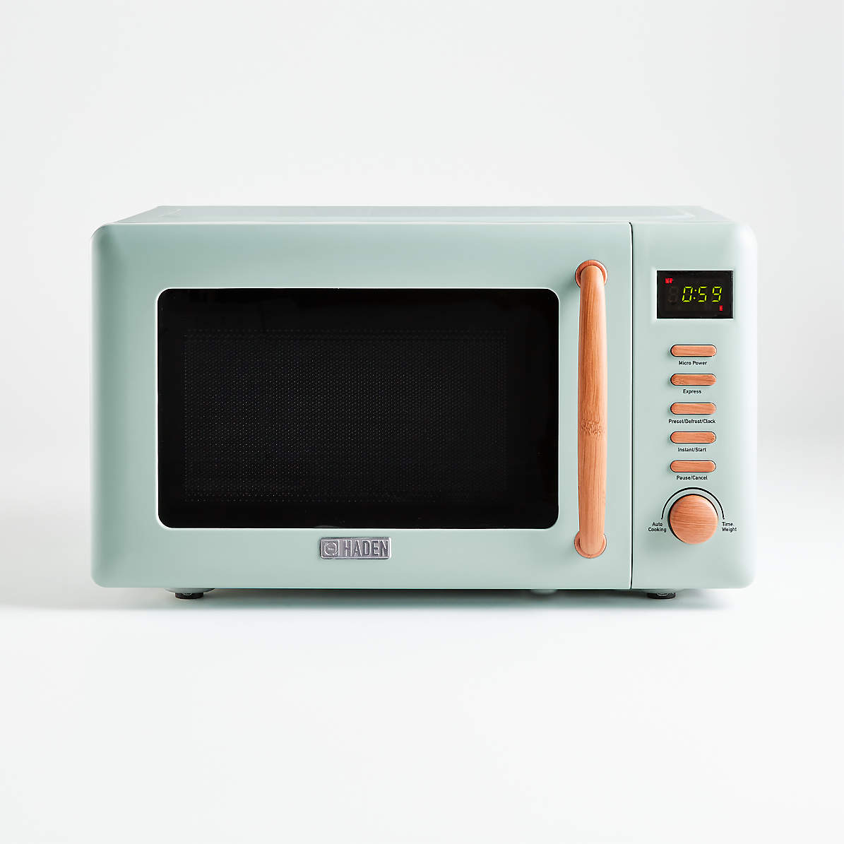 teal microwave kettle and toaster